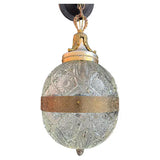 A beautiful 1940's cut crystal ball light