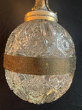A beautiful 1940's cut crystal ball light