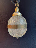 A beautiful 1940's cut crystal ball light