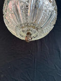 A beautiful 1940's cut crystal ball light
