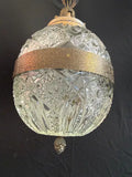 A beautiful 1940's cut crystal ball light