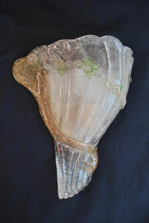 Elegant pair of 1970's Murano sconces