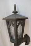 Single 1920's cast iron outdoor sconce