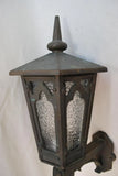 Single 1920's cast iron outdoor sconce