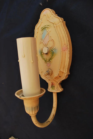 Rare set of six 1920's sconces
