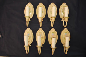 Rare set of six 1920's sconces