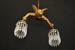 Rare French 1920's angel light