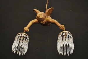 Rare French 1920's angel light