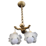 Beautiful 1940's French cupid light