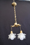 Beautiful 1940's French cupid light