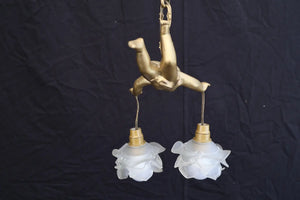 Beautiful 1940's French cupid light