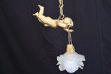 Beautiful 1940's French cupid light