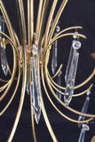 Elegant 1960's chandelier in the style of Tommi Parzinger