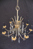 Elegant 1960's chandelier in the style of Tommi Parzinger