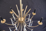 Elegant 1960's chandelier in the style of Tommi Parzinger
