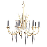 Elegant 1960's chandelier in the style of Tommi Parzinger