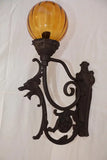 Rare large pair of 1920's outdoor/indoor sconces