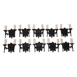 Rare set of ten 1920's cast iron sconces ( PRICE IS FOR ONE PAIR )