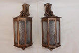 Nouveau bronze outdoor/indoor sconces