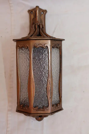 Nouveau bronze outdoor/indoor sconces