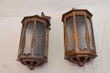 Nouveau bronze outdoor/indoor sconces