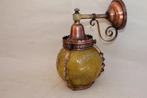 Rare 1920's copper outdoor sconce