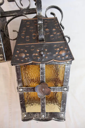 elegant pair of 1960's outdoor/indoor sconces