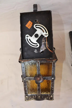 elegant pair of 1960's outdoor/indoor sconces