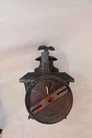 Cute little pair of 1940's copper outdoor sconces