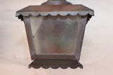 Cute little pair of 1940's copper outdoor sconces