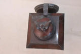 Cute little pair of 1940's copper outdoor sconces