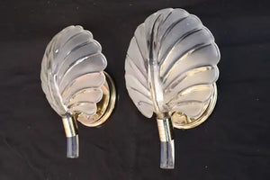 Beautiful pair of 1970's Murano glass sconces