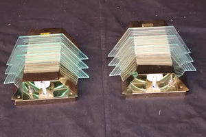 Sexy pair of 1970's sconces design by NADAR