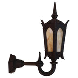 Rare large 1920's cast iron outdoor sconce