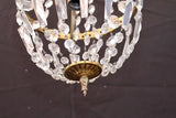 Beautiful French 1940's small crystal light