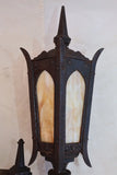 Rare large 1920's cast iron outdoor sconce