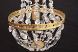 Beautiful French 1940's small crystal light