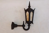 Rare large 1920's cast iron outdoor sconce