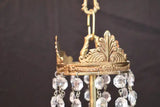 Beautiful French 1940's small crystal light
