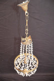 Beautiful French 1940's small crystal light