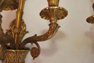 Beautiful pair of 1940's French Empire style sconces