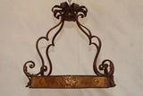 Elegant 1930's French flush wrought iron light
