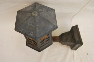 1920's cast iron outdoor sconce