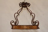 Elegant 1930's French flush wrought iron light
