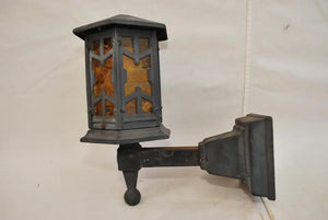 1920's cast iron outdoor sconce