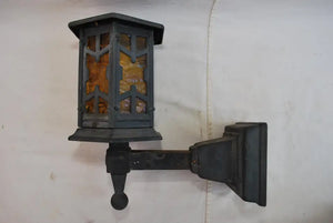 1920's cast iron outdoor sconce