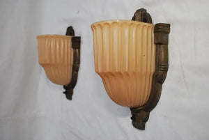 Pair of 1920's Art Deco sconces