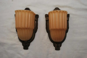 Pair of 1920's Art Deco sconces