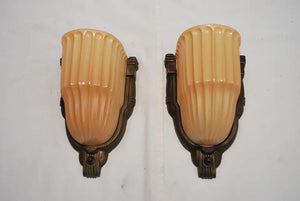 Pair of 1920's Art Deco sconces