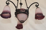 Beautiful French 1920's iron light signed by Rethondes